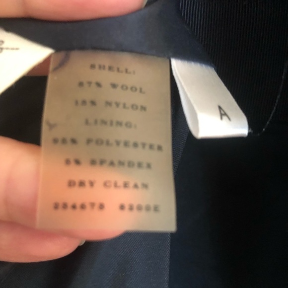 Ann Taylor size  large navy jacket 3/4 sleeve lined jacket , blazer - Picture 9 of 9